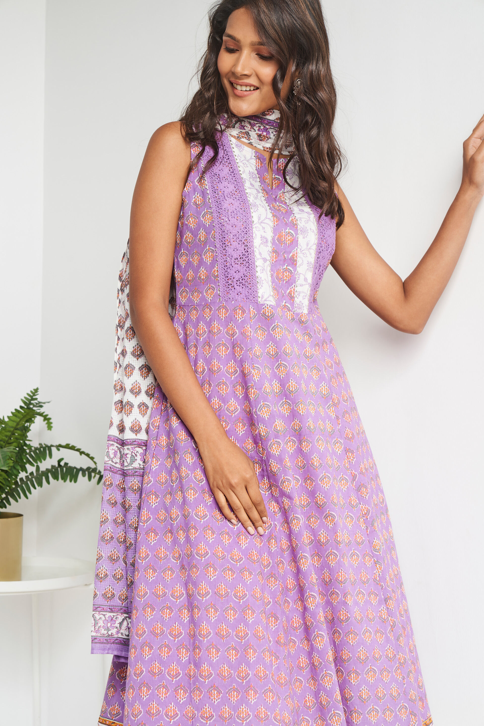 Lilac Floral Suit Set, Lilac, image 2
